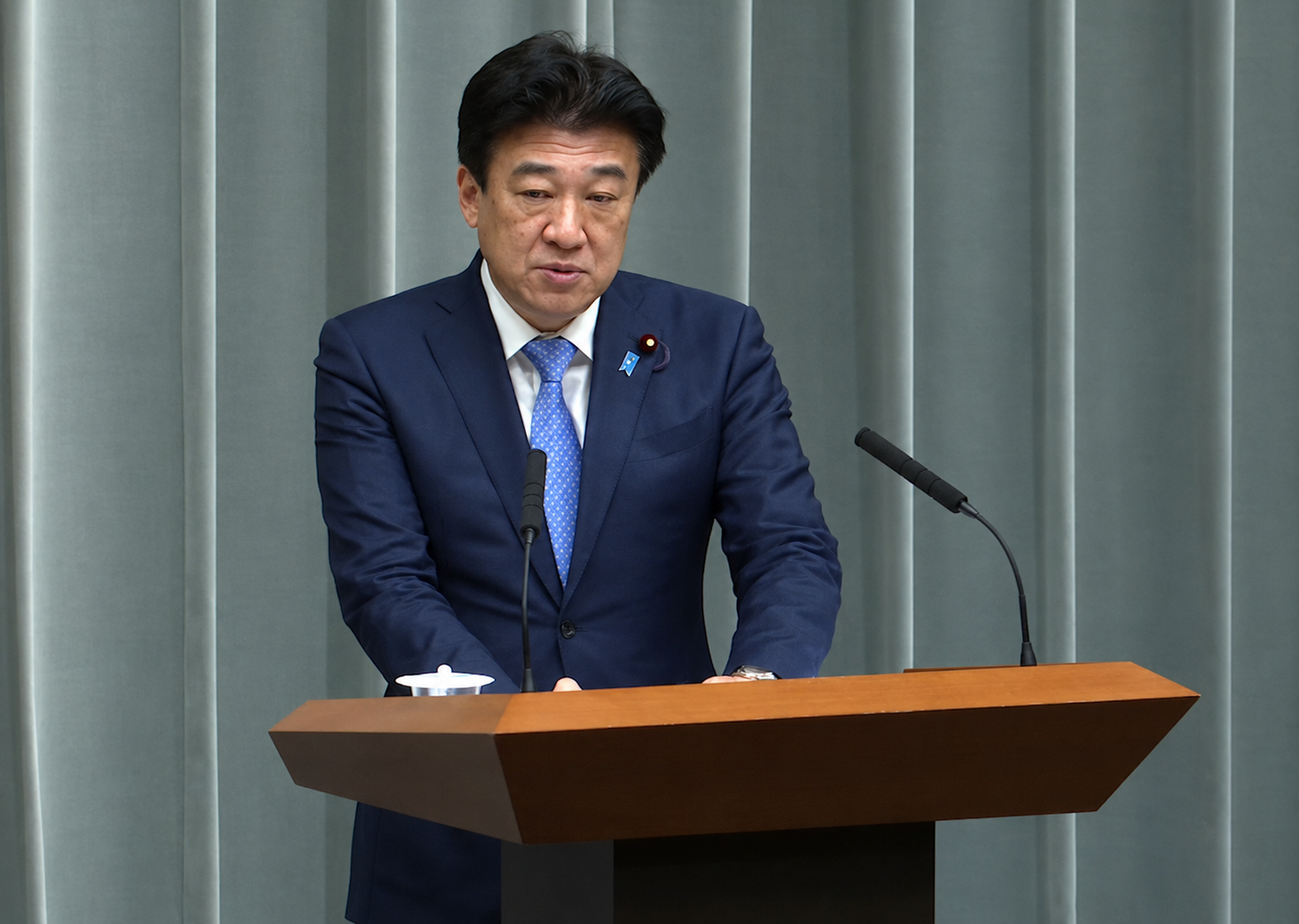  日本內閣官房長官木原稔。 圖：翻攝自內閣廣報室 