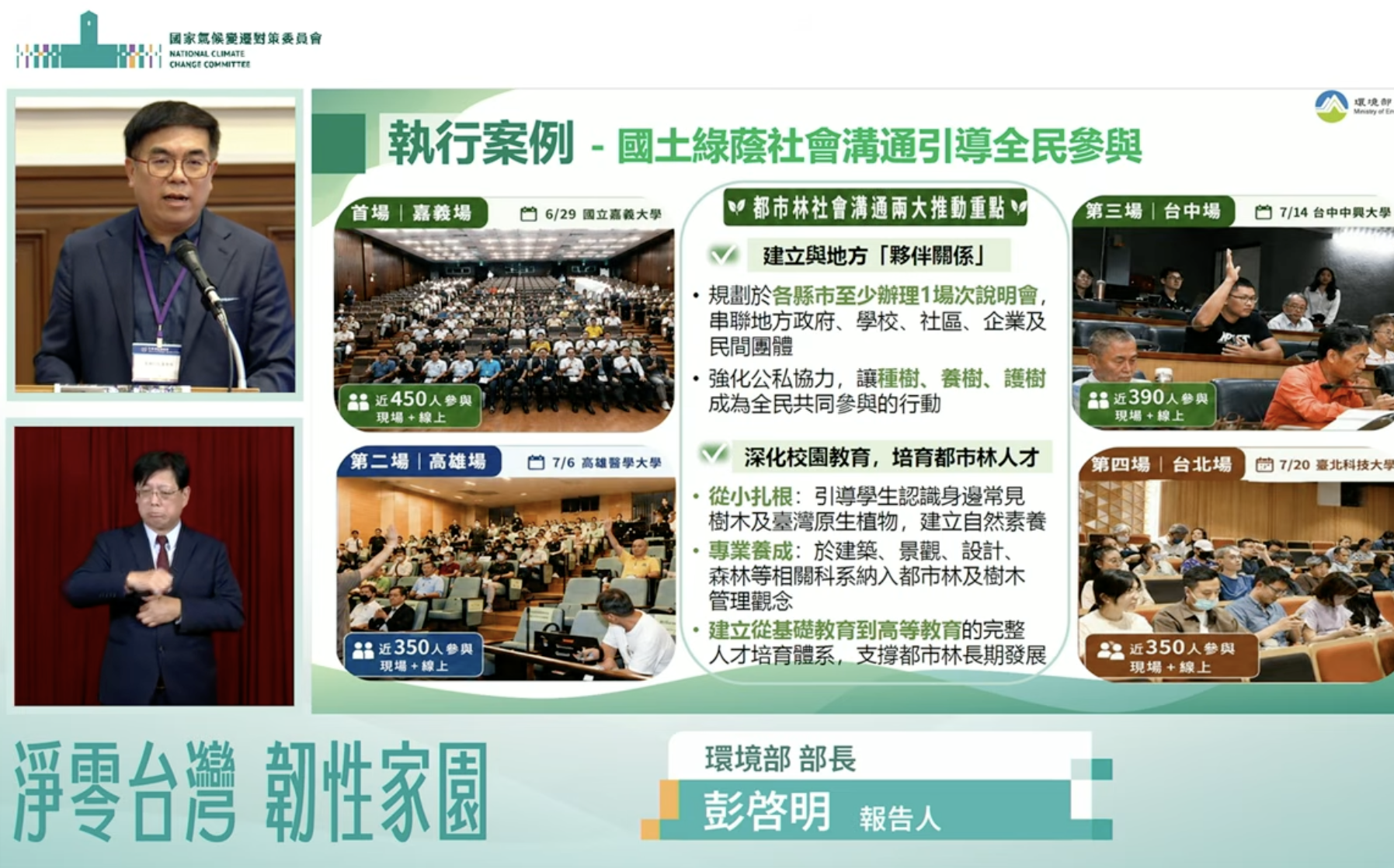 國家推動種樹!環境部拚年底50場地方溝通 納入年底《都市森林法》草案