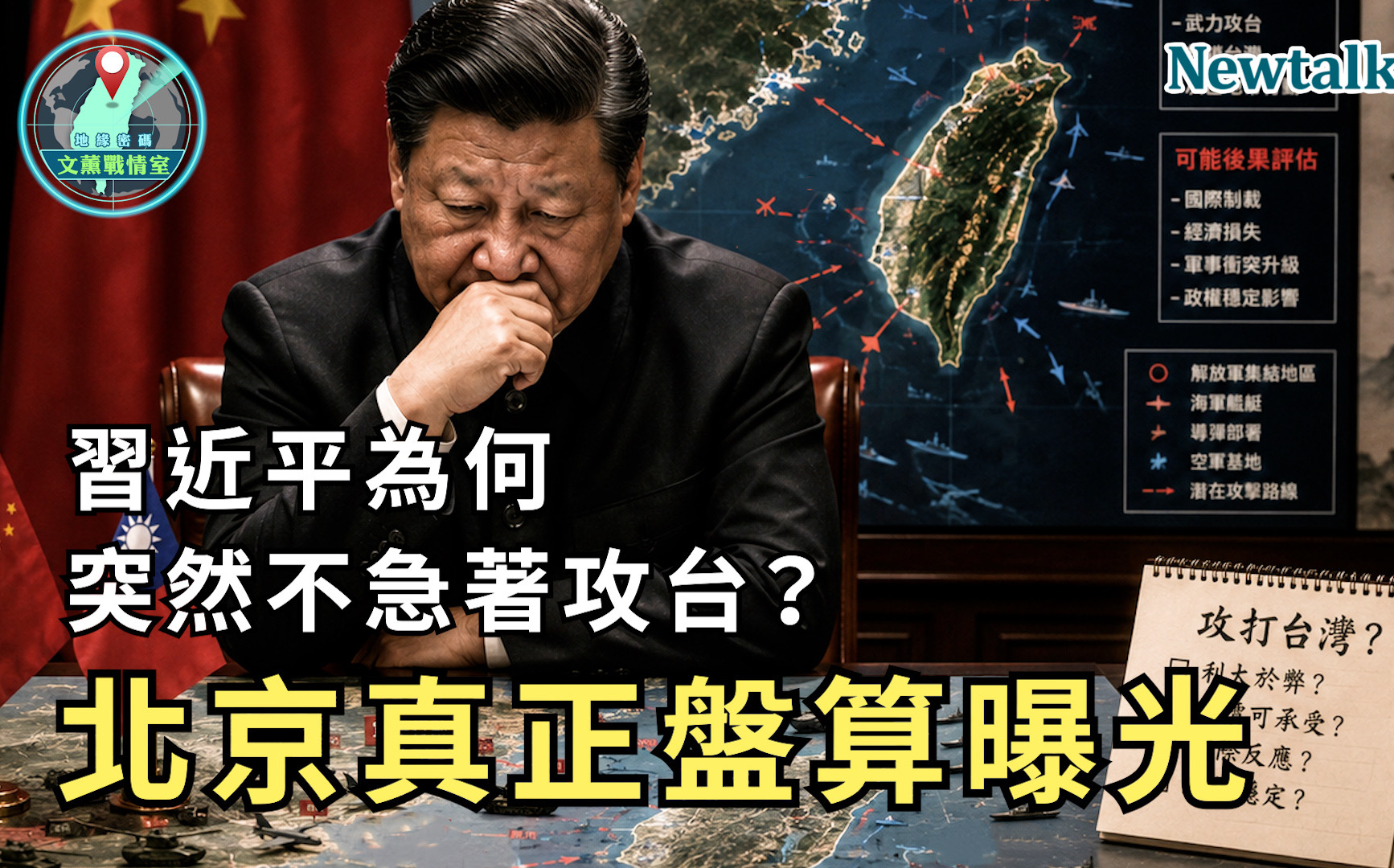 習近平為何突然不急著攻台?《地緣密碼-文薰戰情室》解析北京最新對台布局
