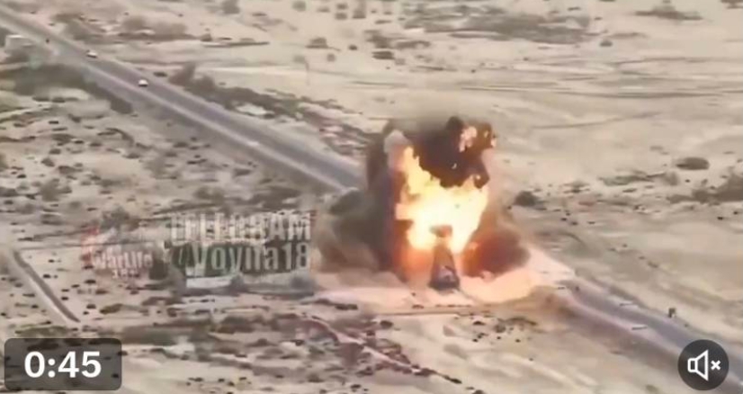  伊朗聲稱，由美國控制的「Abdali」過境點已被「完全從地圖上抹去」。 圖 : 影片截圖 