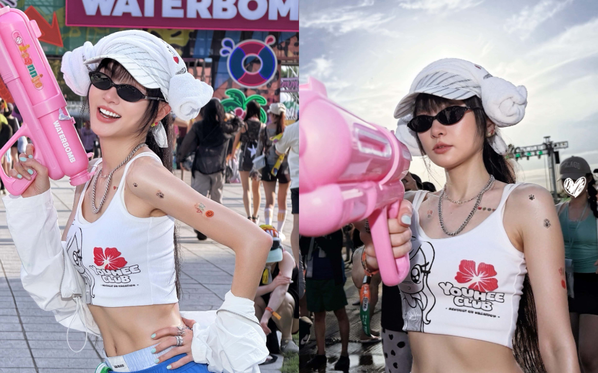 謝金燕飛韓國朝聖水炸彈音樂節!秀超狂腹肌「竟遇小鮮肉搭訕」
