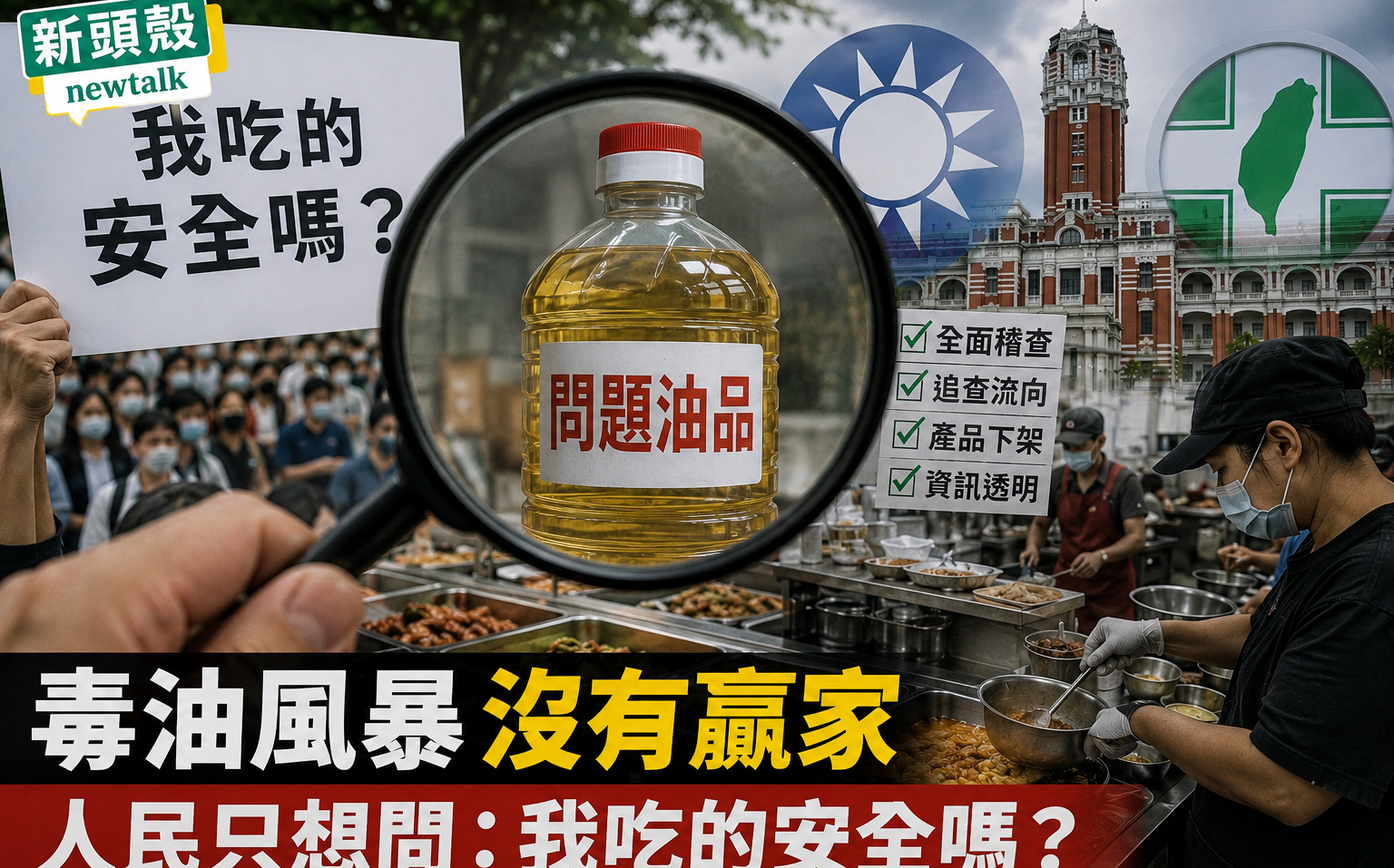 朱蒲青觀點》毒油風暴沒有贏家 人民只想問:我吃的安全嗎?
