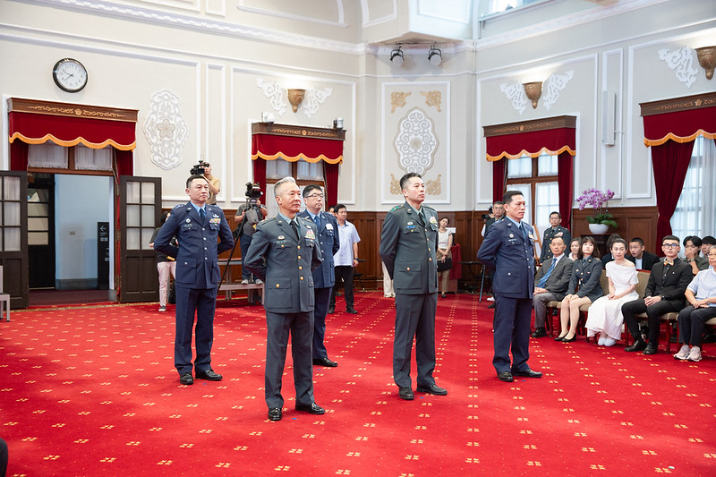  賴清德主持「中華民國115年8月份將官晉任授階典禮」 圖：總統府提供 