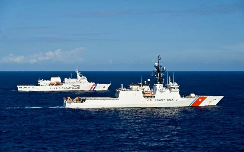罕見主動公布台、美艦艇同框! AIT表態支持台灣參與國際事務