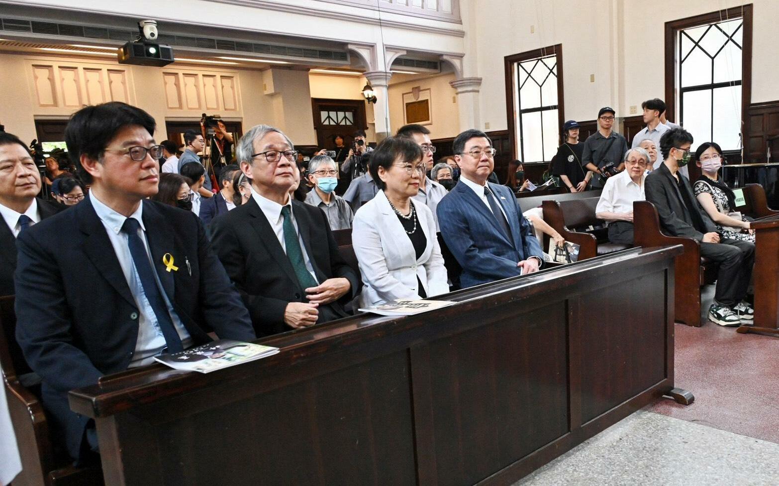 出席林榮基告別禮拜 文化部長李遠:不要讓銅鑼灣書店消失