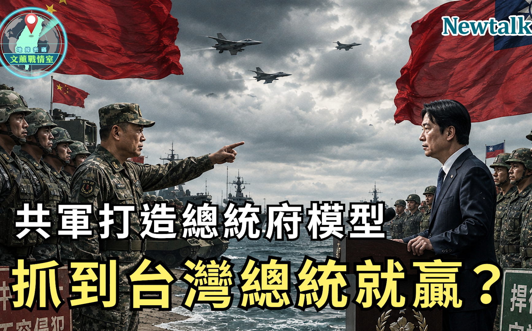 共軍打造總統府模型!《地緣密碼-文薰戰情室》解析抓到台灣總統就能贏嗎?揭開北京「斬首作戰」思維