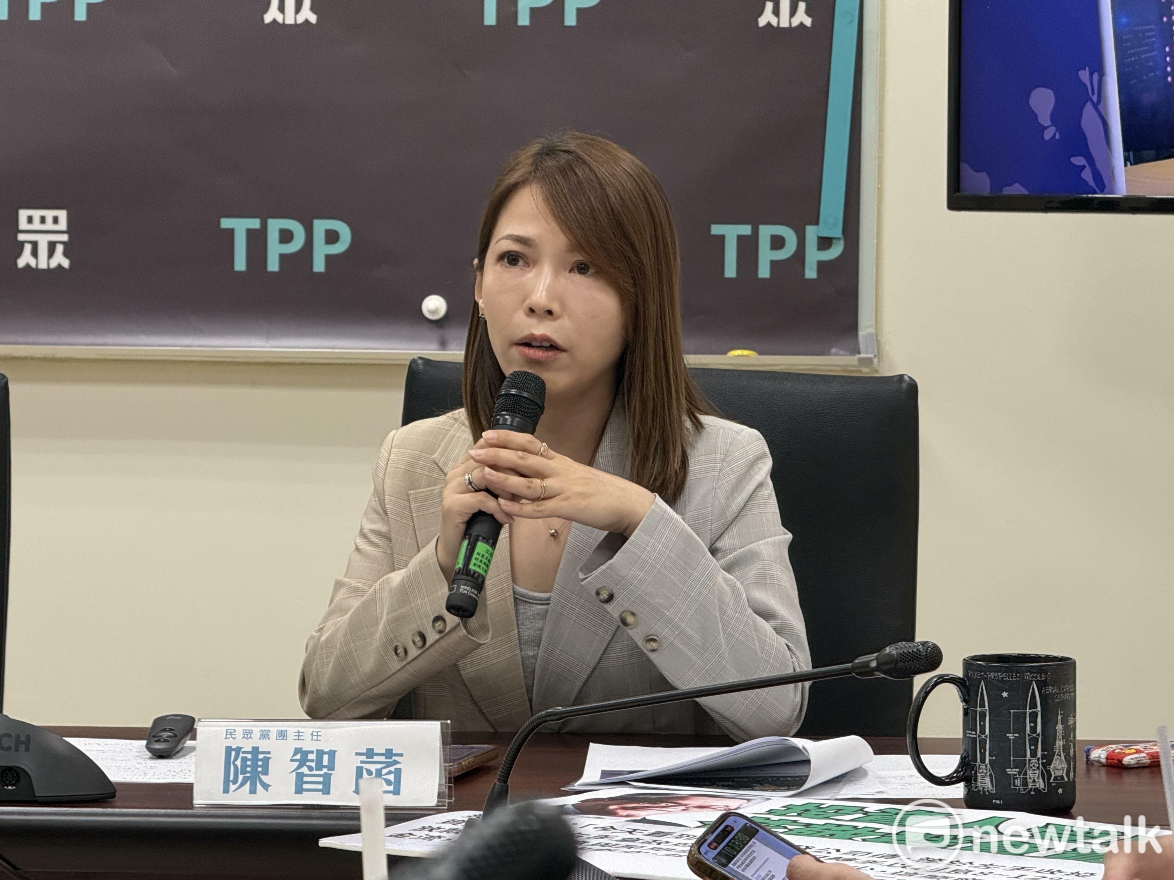 遭影射砲轟黃珊珊 陳智菡批鏡週刊誤導:相信她無意切割民眾黨
