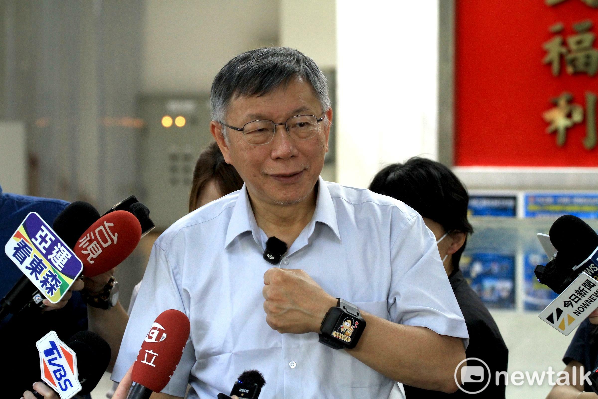 柯文哲表示，展望 2026 年地方選舉，藍白合依然是一個不可阻擋的趨勢。 圖：周煊惠／攝（資料照） 
