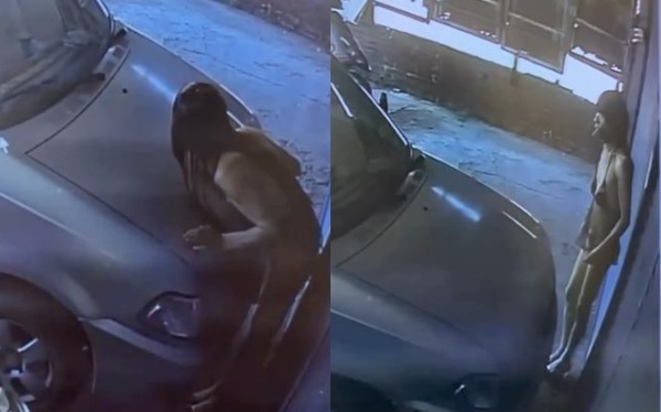 高雄驚現薄紗男行跡詭異趴車上!住戶嚇壞PO文:是有什麼心事嗎?