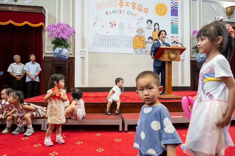  賴清德預祝全國父親「父親節快樂」。 圖：總統府提供 