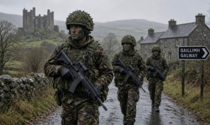  對新愛爾蘭共和軍( New IRA) 宣布將發動內戰的消息，英國軍方如臨大敵。 圖 : 翻攝自X Constitution 