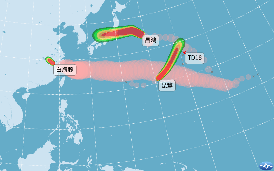 白海豚颱風遠離不代表放晴!明起南部防豪雨 未來一週天氣一圖看