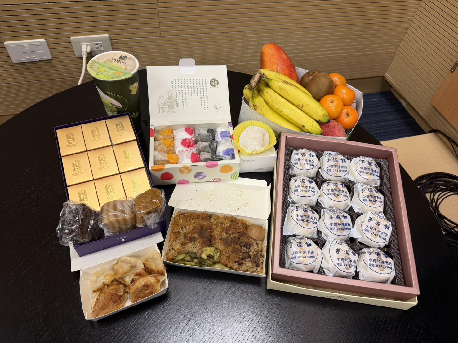  賴瑞隆準備的餐點。 圖：高逸帆／攝 