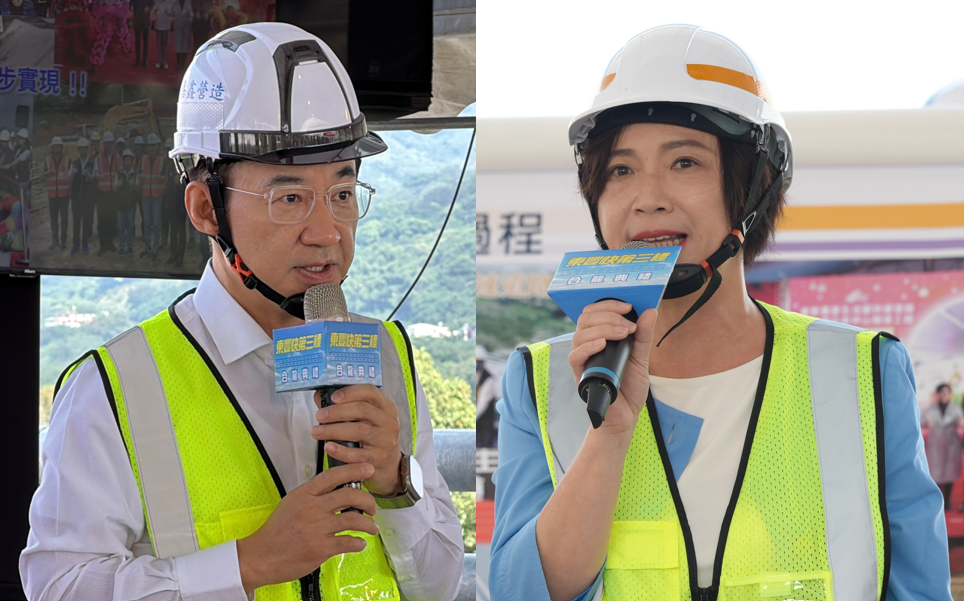 東豐快第三標合龍 藍綠市長參選人都歸功「中央地方合作」