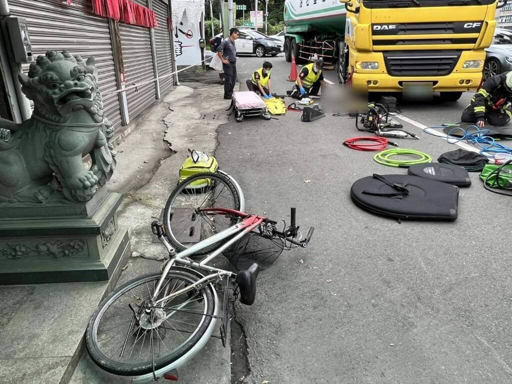 南投單車翁遭右轉大車輾死 目擊者提醒注意死角