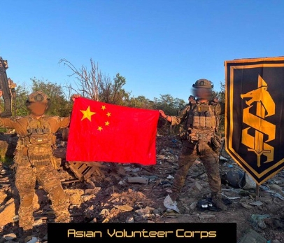  中國也有民眾加入烏克蘭志願軍團。 圖 : 翻攝自 X / Nexta 