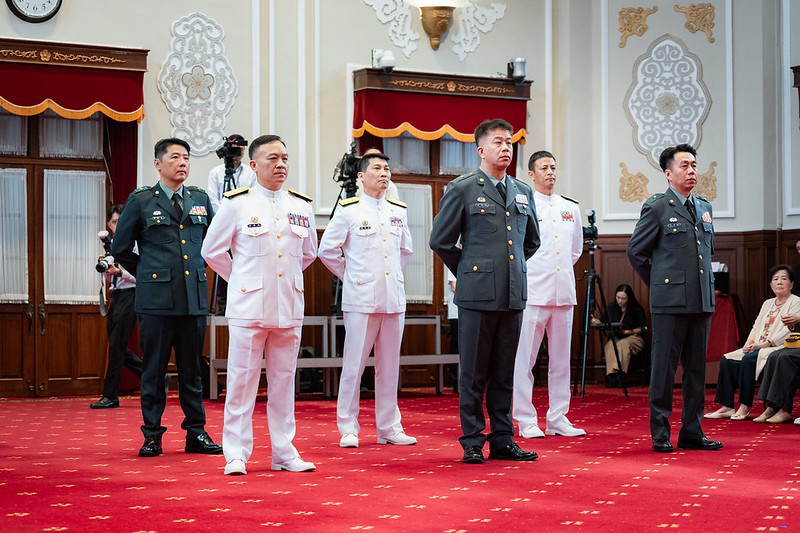  賴清德主持「中華民國115年9月份將官晉任授階典禮」。 圖：總統府提供 