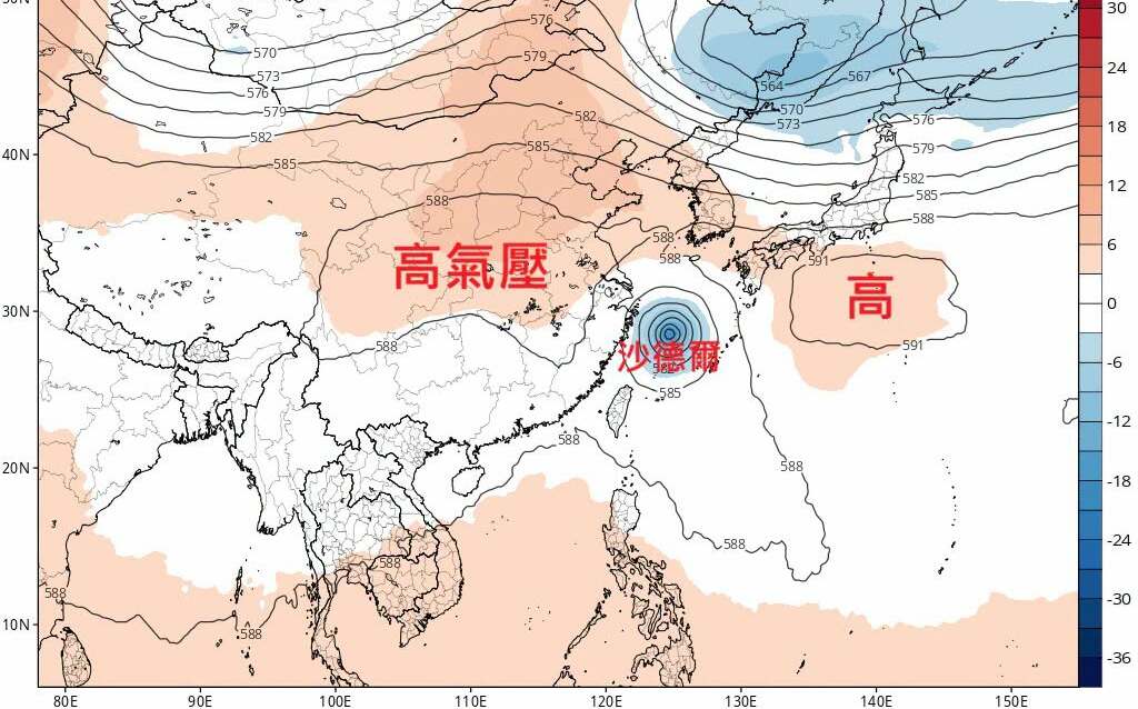 曾被預報登陸台灣!鄭明典揭密沙德爾颱風「路徑大逆轉」原因