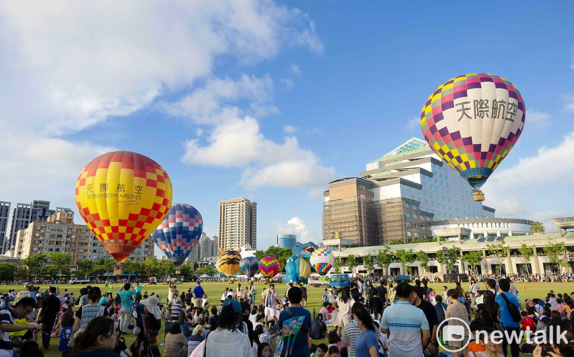 臺南熱氣球派對9月5至6日相約臺南 熱氣球繫留體驗光雕結合無人機展演打造城市視覺饗宴