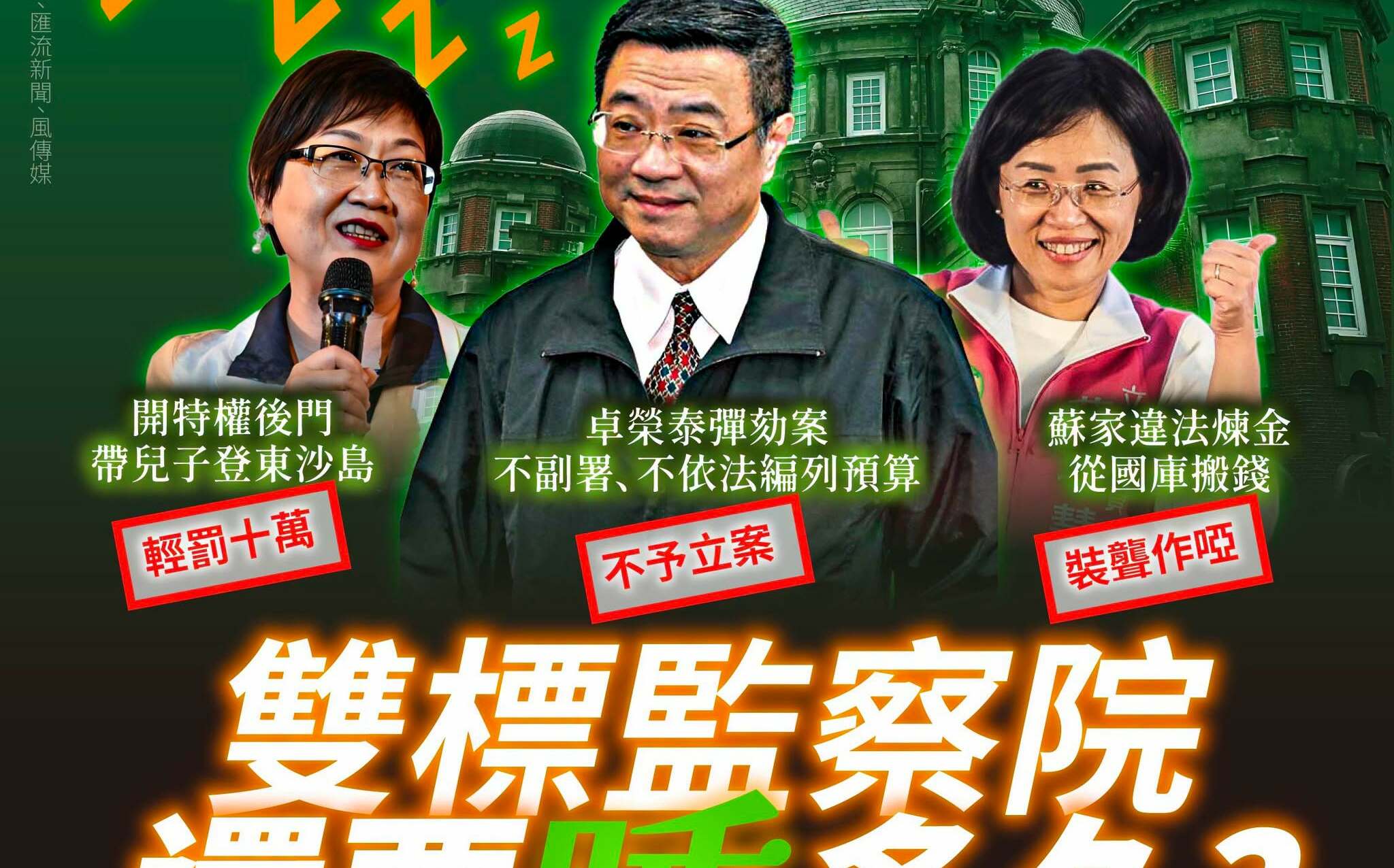 監察院查蔣萬安 民眾黨酸雙標:不敢辦徐佳青、蘇巧慧及卓榮泰