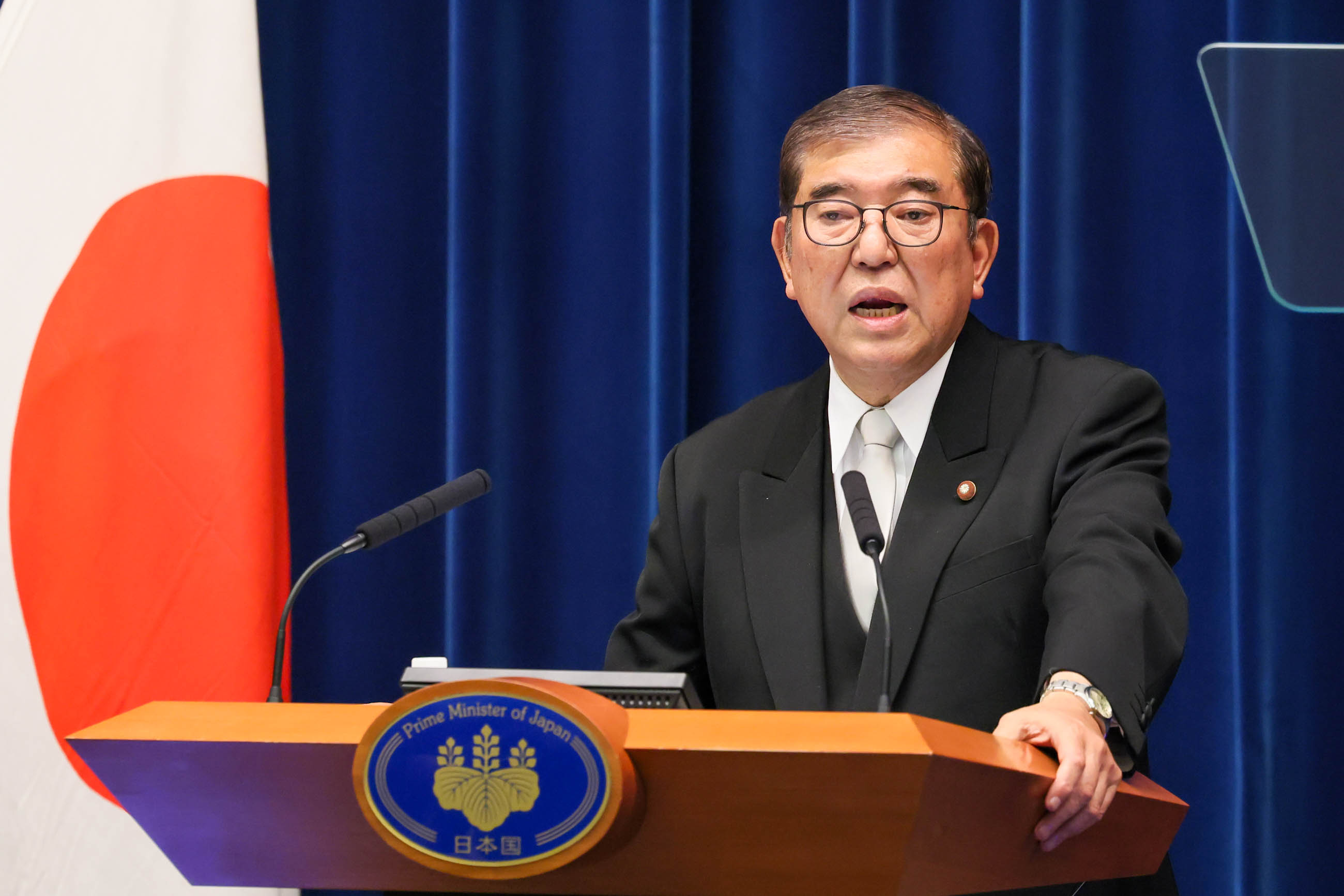  前日本首相石破茂。 圖：翻攝自首相官邸官網（資料照） 