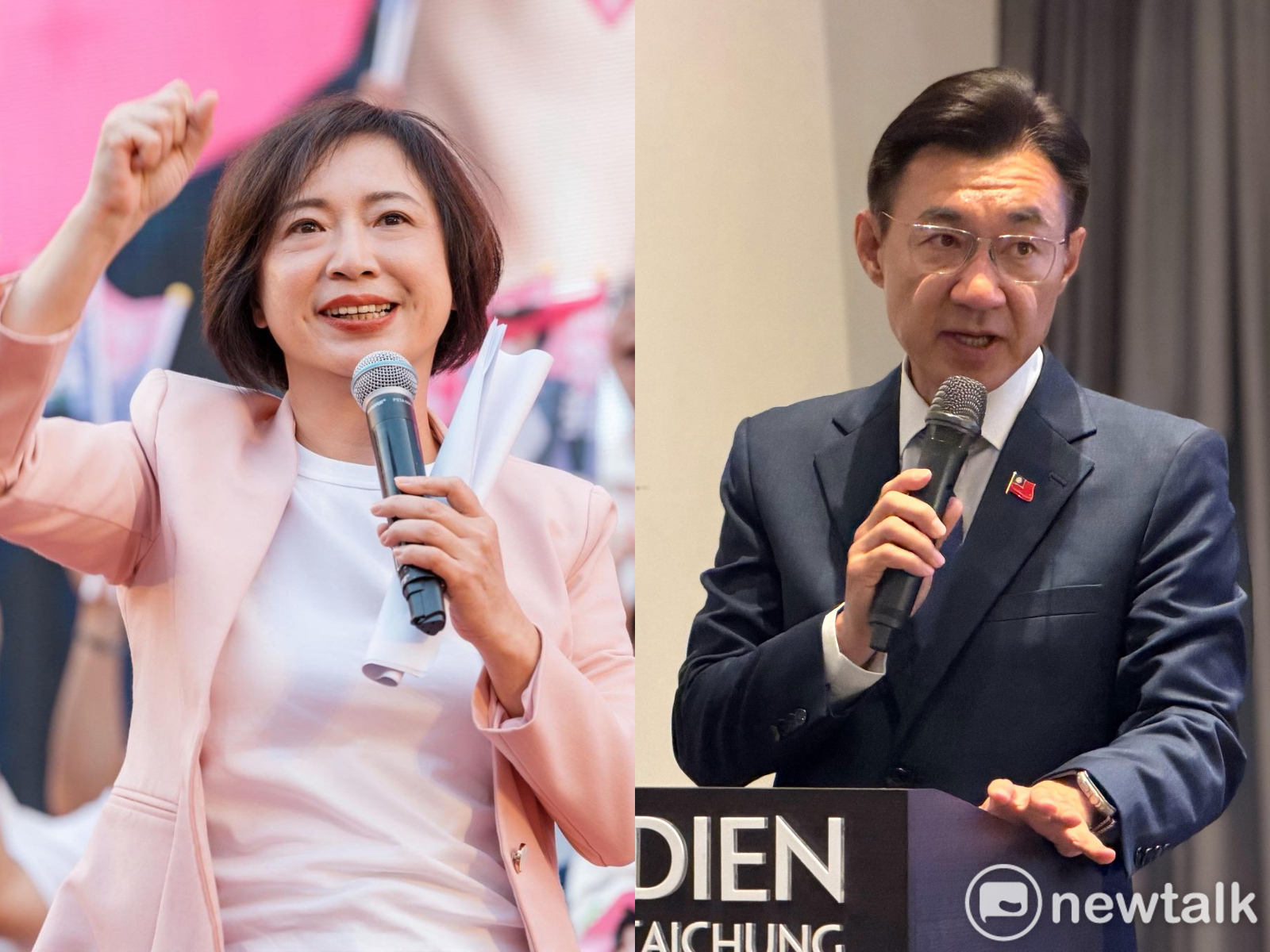 民調》台中市長選戰! 國民黨江啟臣領先民進黨何欣純超過一成
