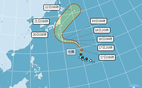 杜鵑颱風直奔日本!下週影響東京、關東 不排除增強至中颱