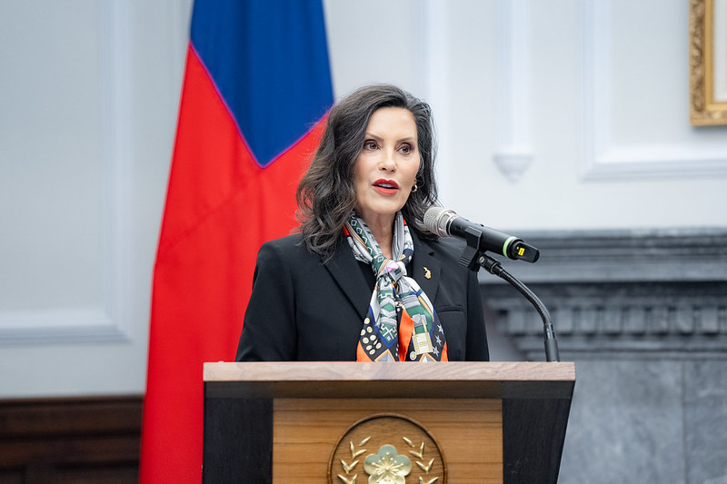  美國密西根州州長魏美桂（Gretchen Whitmer）。 圖：總統府提供 