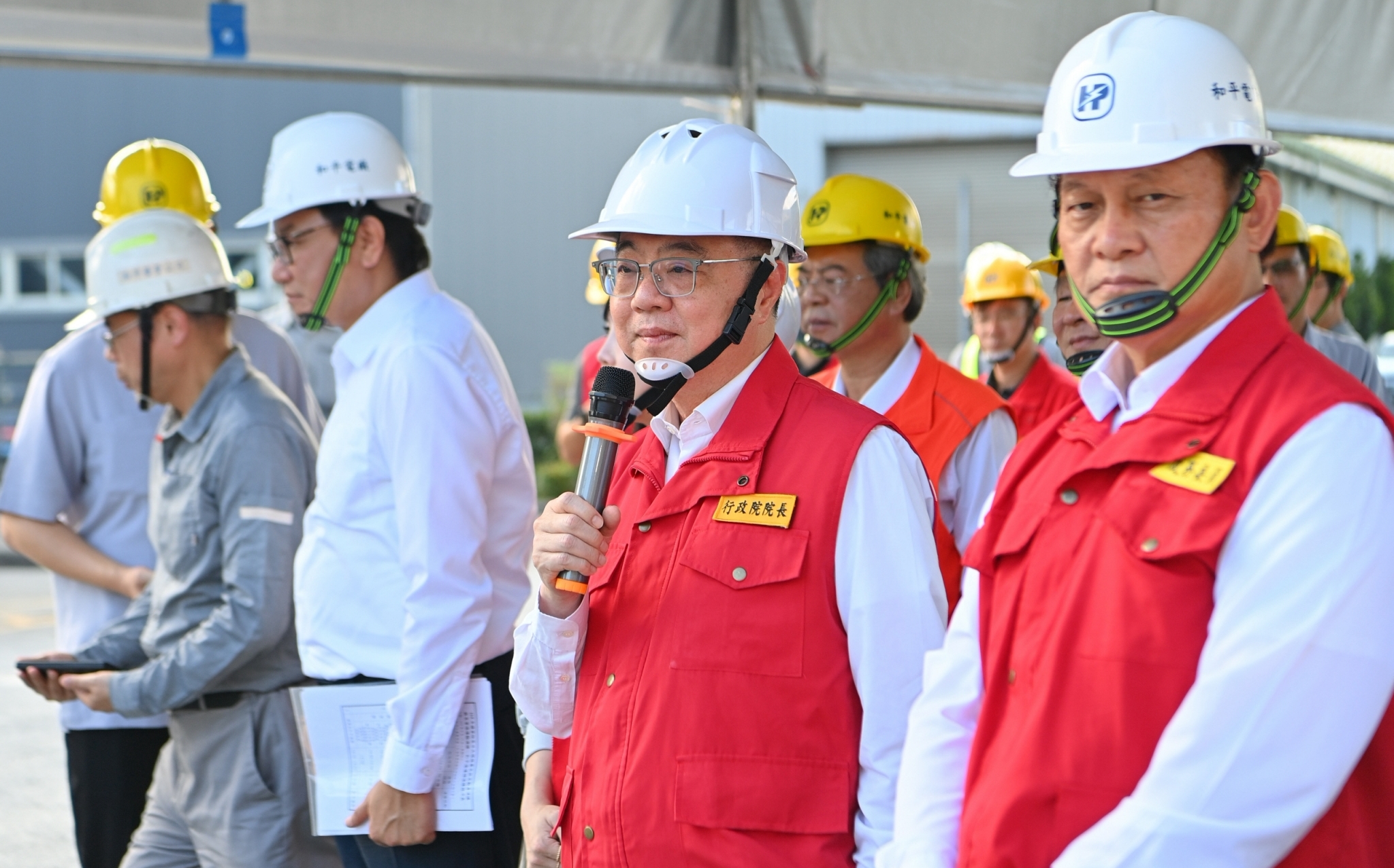 卓揆赴花視導和平港與和平電廠防災演練 打通「海陸救災走廊」