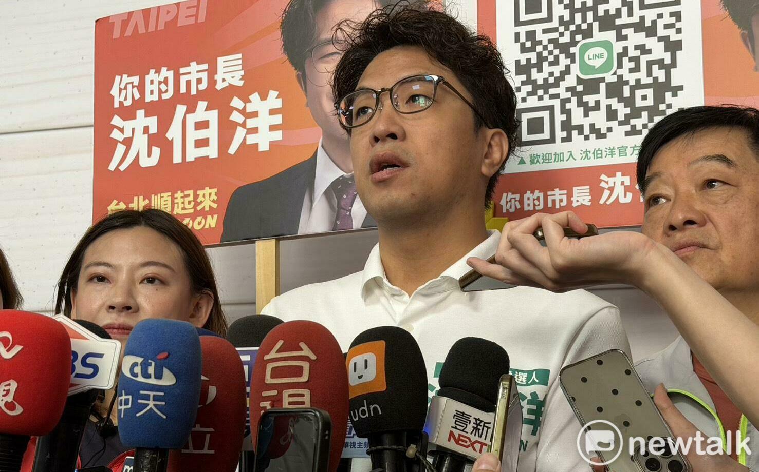 蔣萬安不會政黨傾向英文 沈伯洋秒答:市長英文能力非必要條件