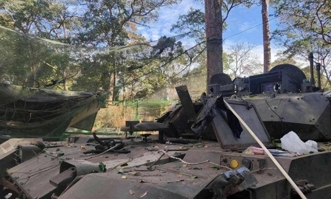  泰國購買中國製造的VT-4坦克在2025年發生了炸膛事件。 圖 : 翻攝自軍武次位面 