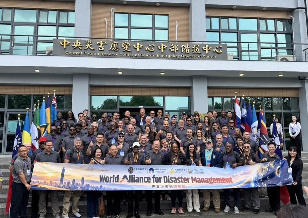 世界災害管理聯盟代表團參訪 消防署:瞭解台灣防救災訓練能量