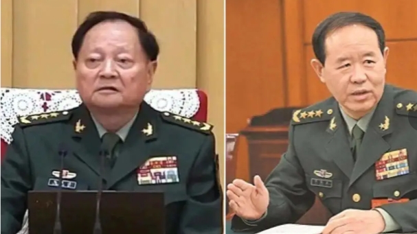  在習近平訪問美國展開川習會前夕，中央軍委副主席張又俠(左)，中央軍委委員、軍委聯合參謀部原參謀長劉振立遭到開除黨籍與軍籍。 圖 : 翻攝自新華網 