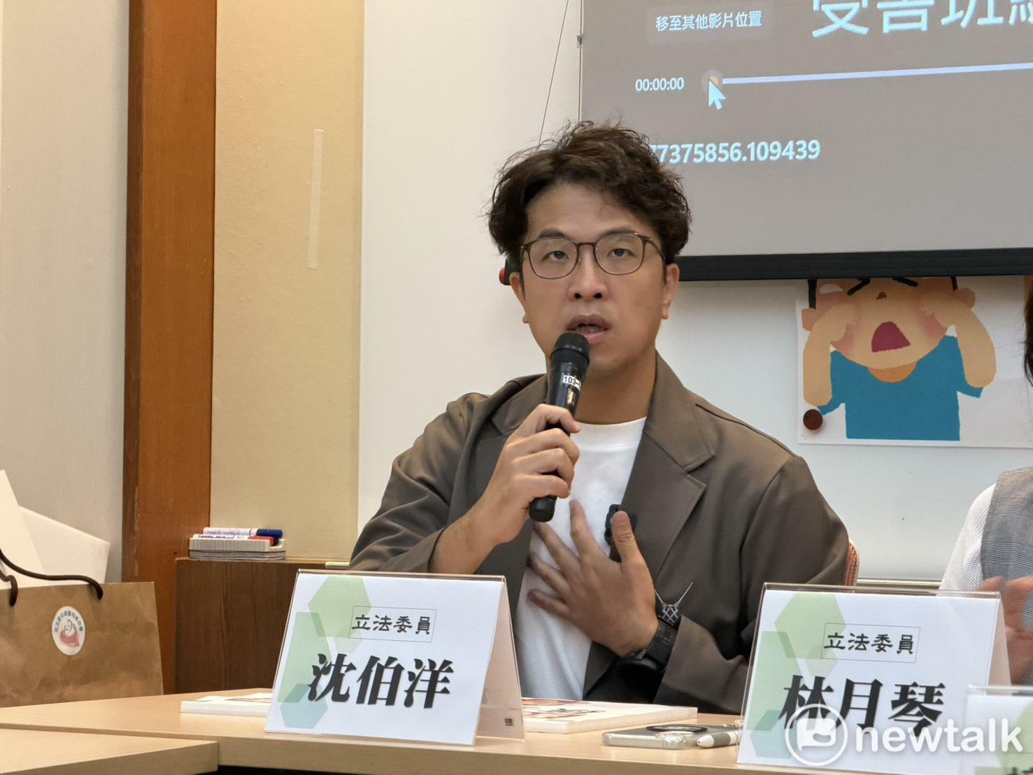  民進黨台北市長參選人沈伯洋 圖：高逸帆／攝 