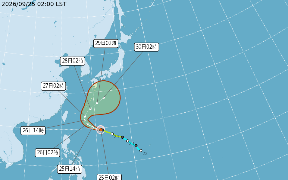 中秋各地晴朗炎熱南部飆36度 舒力基北轉對台無直接影響
