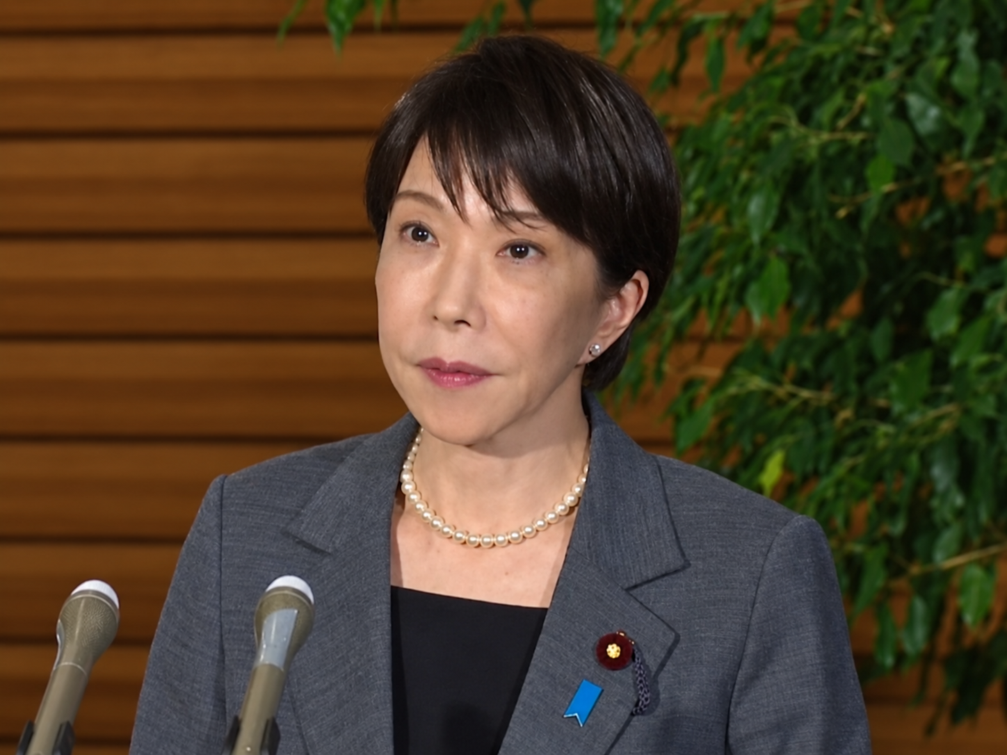  日本首相高市早苗於當地時間25日傍晚左右在首相官邸接受媒體訪問。 圖：翻攝自首相官邸Ｘ（資料照）