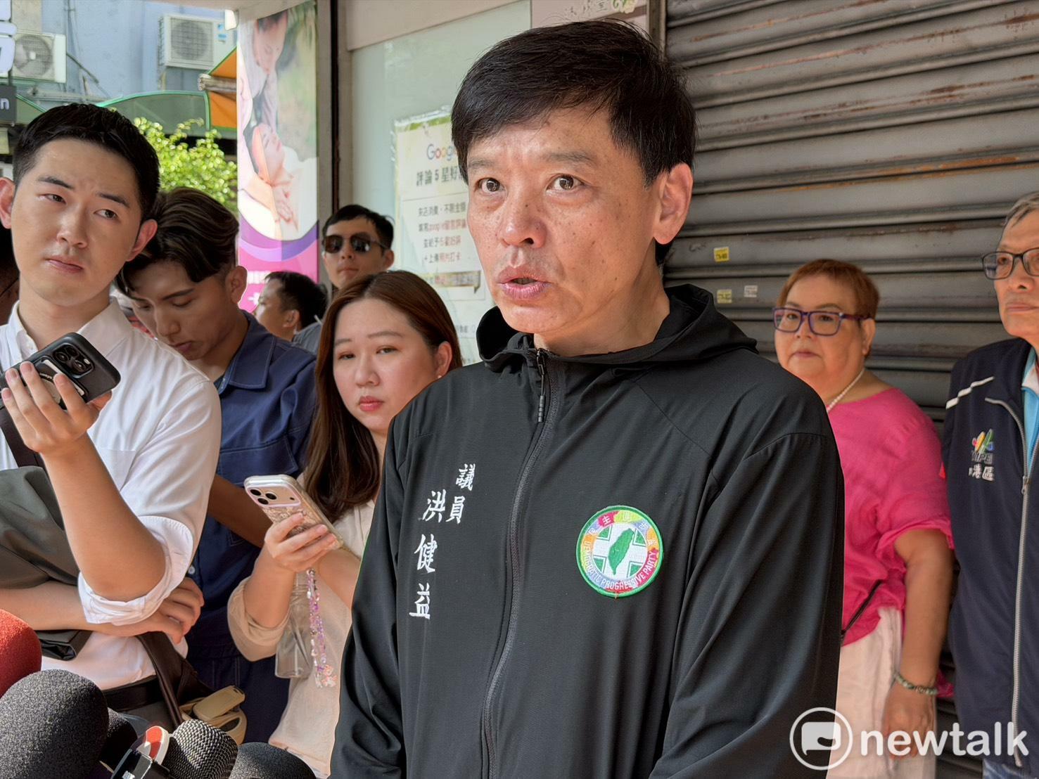  民進黨台北市議員洪健益 圖：高逸帆／攝 