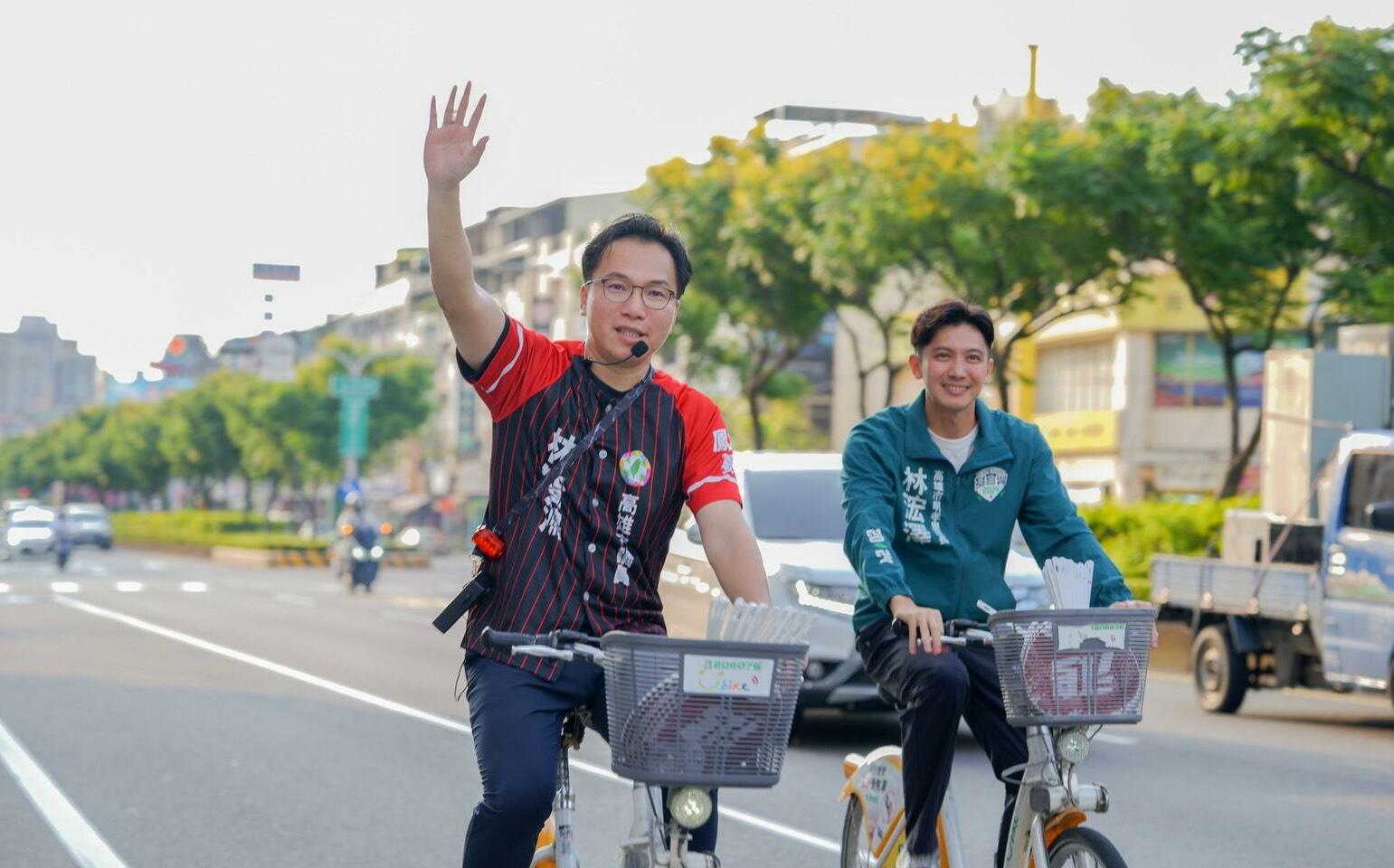 三週騎Youbike掃街逾百公里 林智鴻帶動低碳選舉風潮