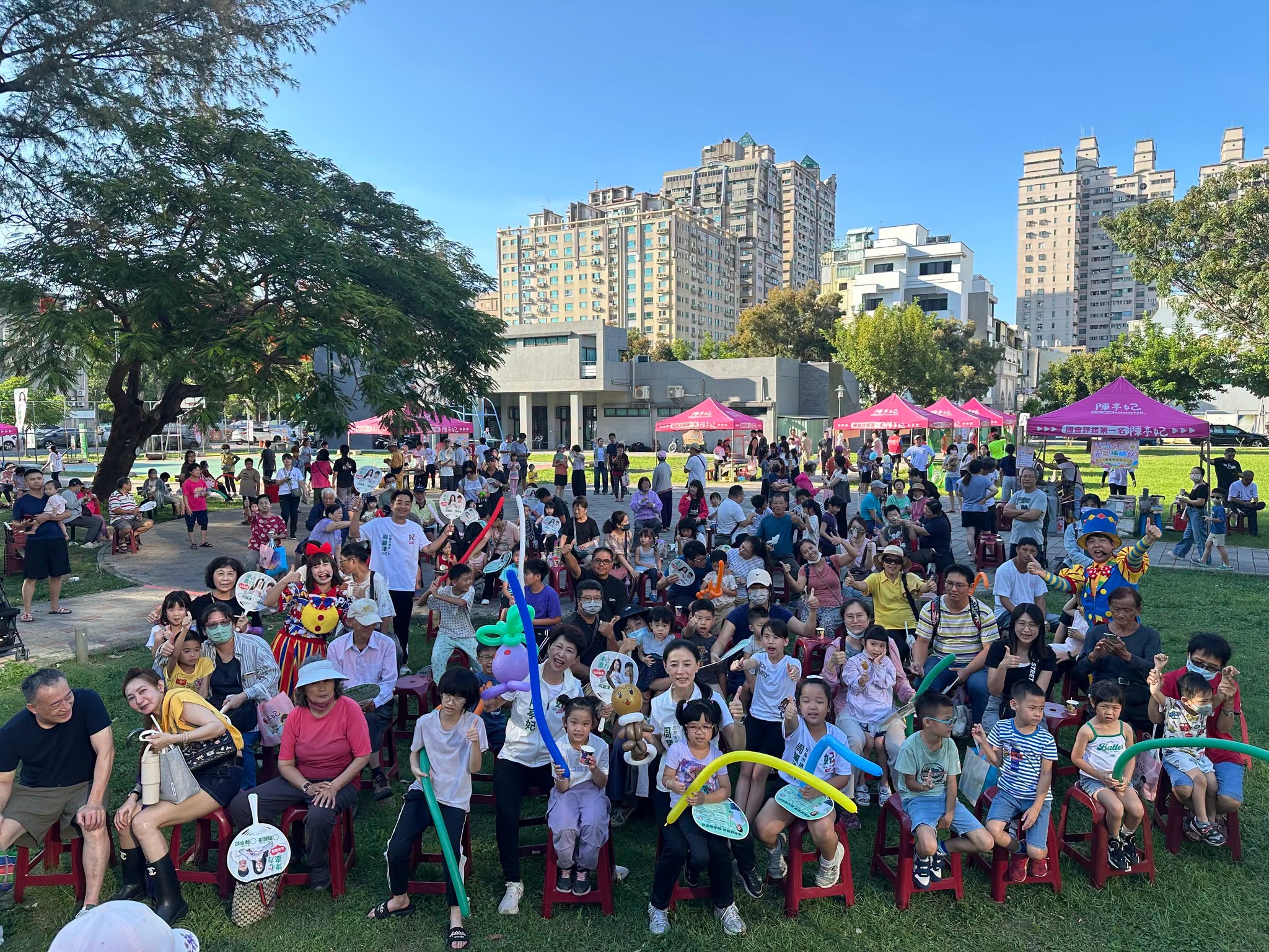  陳亭妃參加台南親子活動。 圖：陳辦提供。 