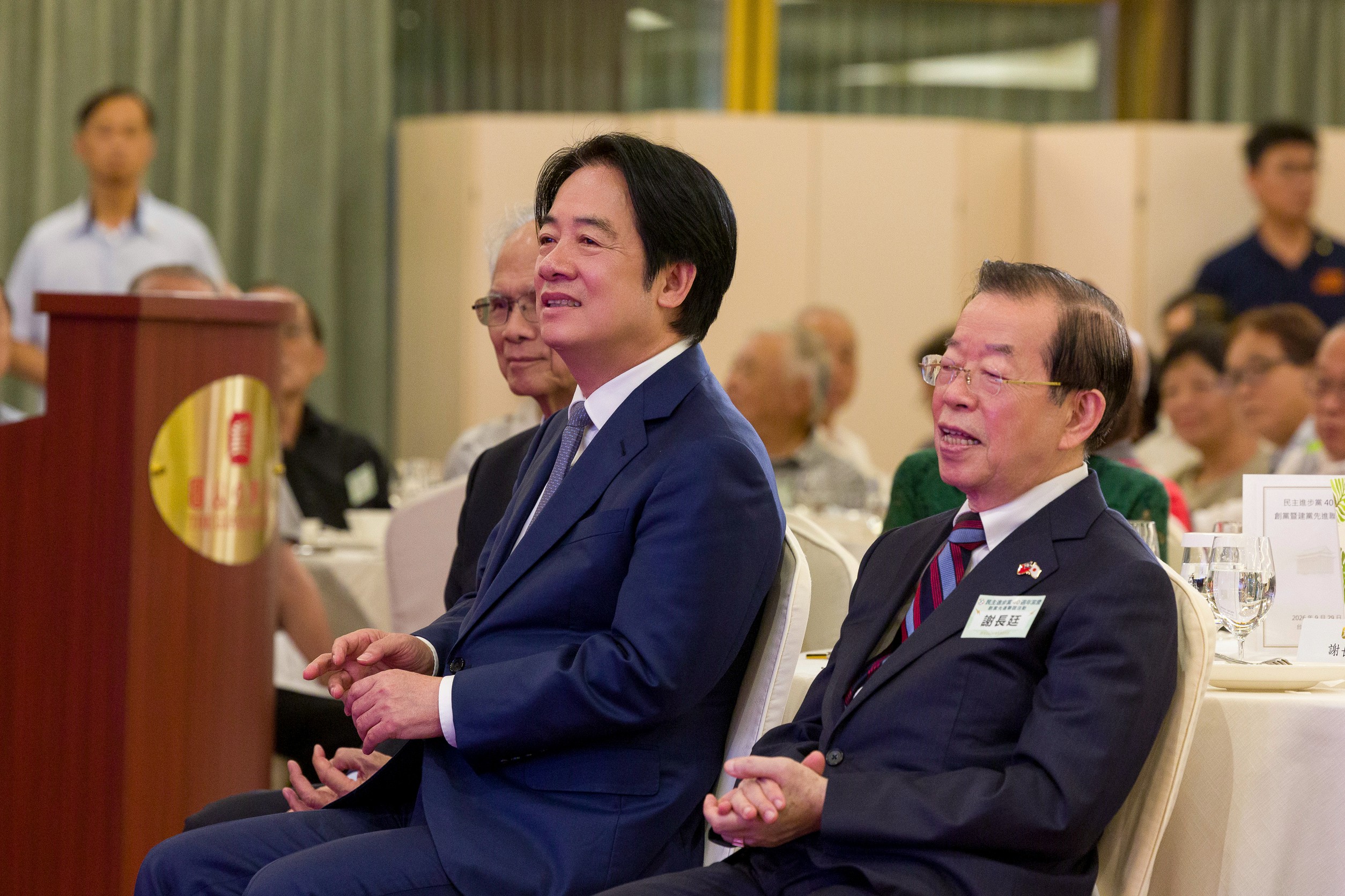 民進黨在圓山飯店舉辦「40創黨暨建黨黨員聯誼餐敘」。 圖：民進黨提供 