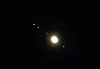  我在 2021 年重新觀察木星與其衛星。 圖：數位楠/提供 