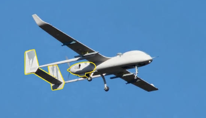  中國製CH-95 偵察無人機。 圖 : 翻攝自臉書 