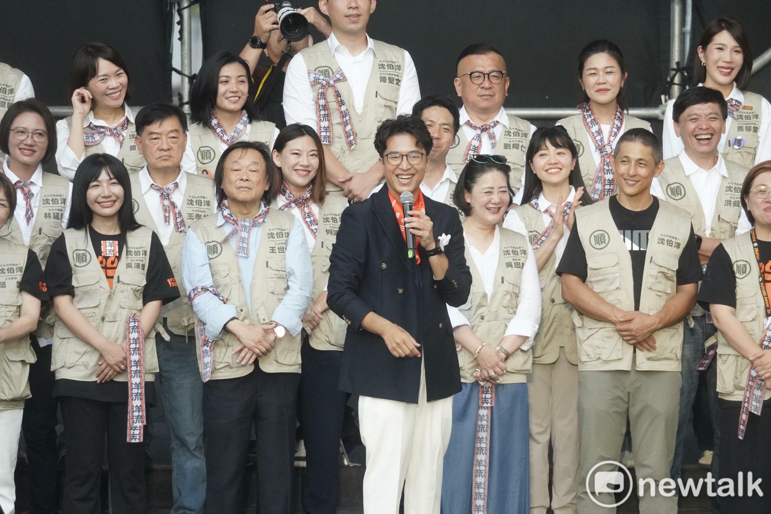  沈伯洋競總成立，並拜託選民三件事。 圖：張良一／攝 