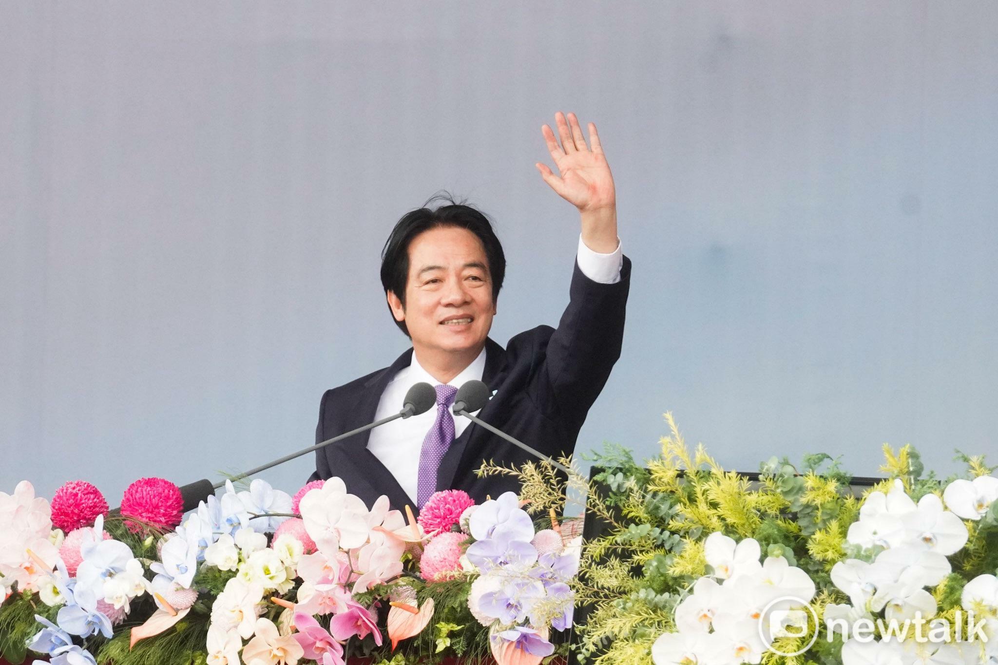  賴清德發表國慶演說，並喊話國人團結。 圖：張良一／攝 