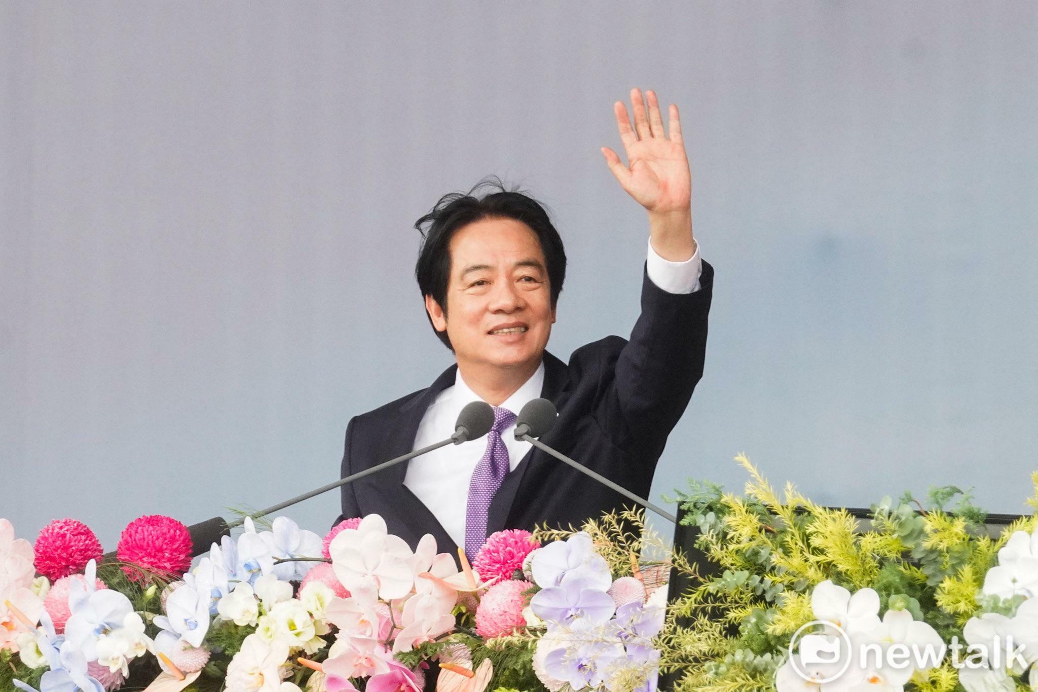  賴清德發表國慶演說，並強調台灣不接受矮化。 圖：張良一／攝 