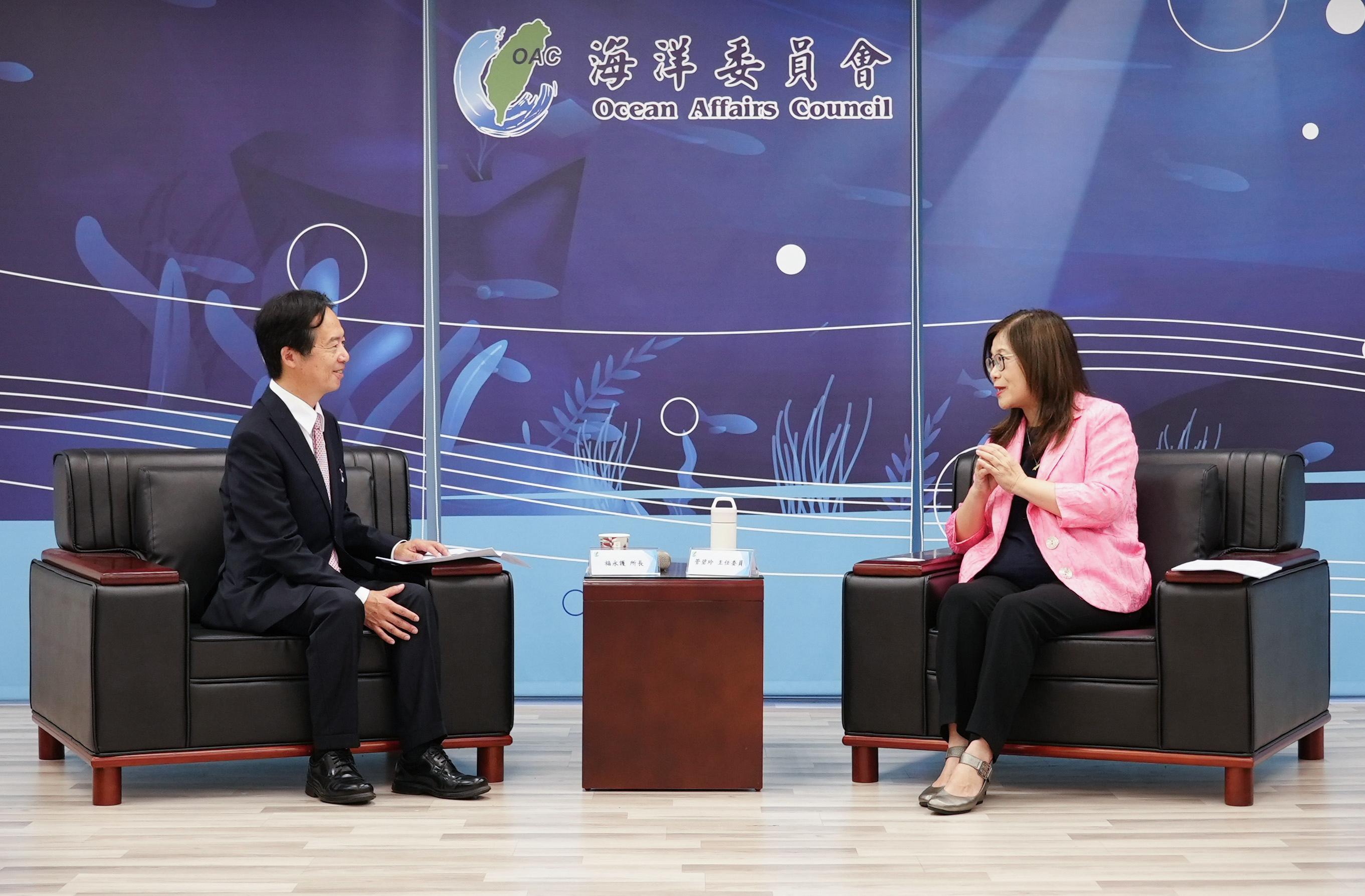 會晤日台交流協會新任高雄所長 管碧玲:持續深化台日海洋治理合作