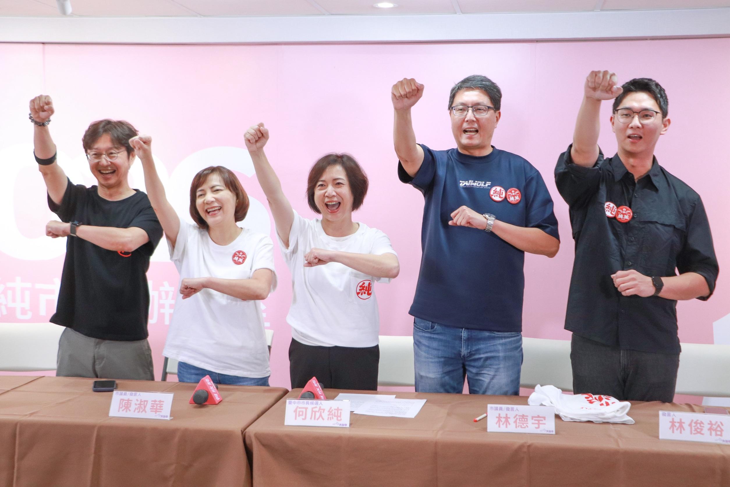 何欣純競辦發言人兼派系平衡。圖：唐復年/攝