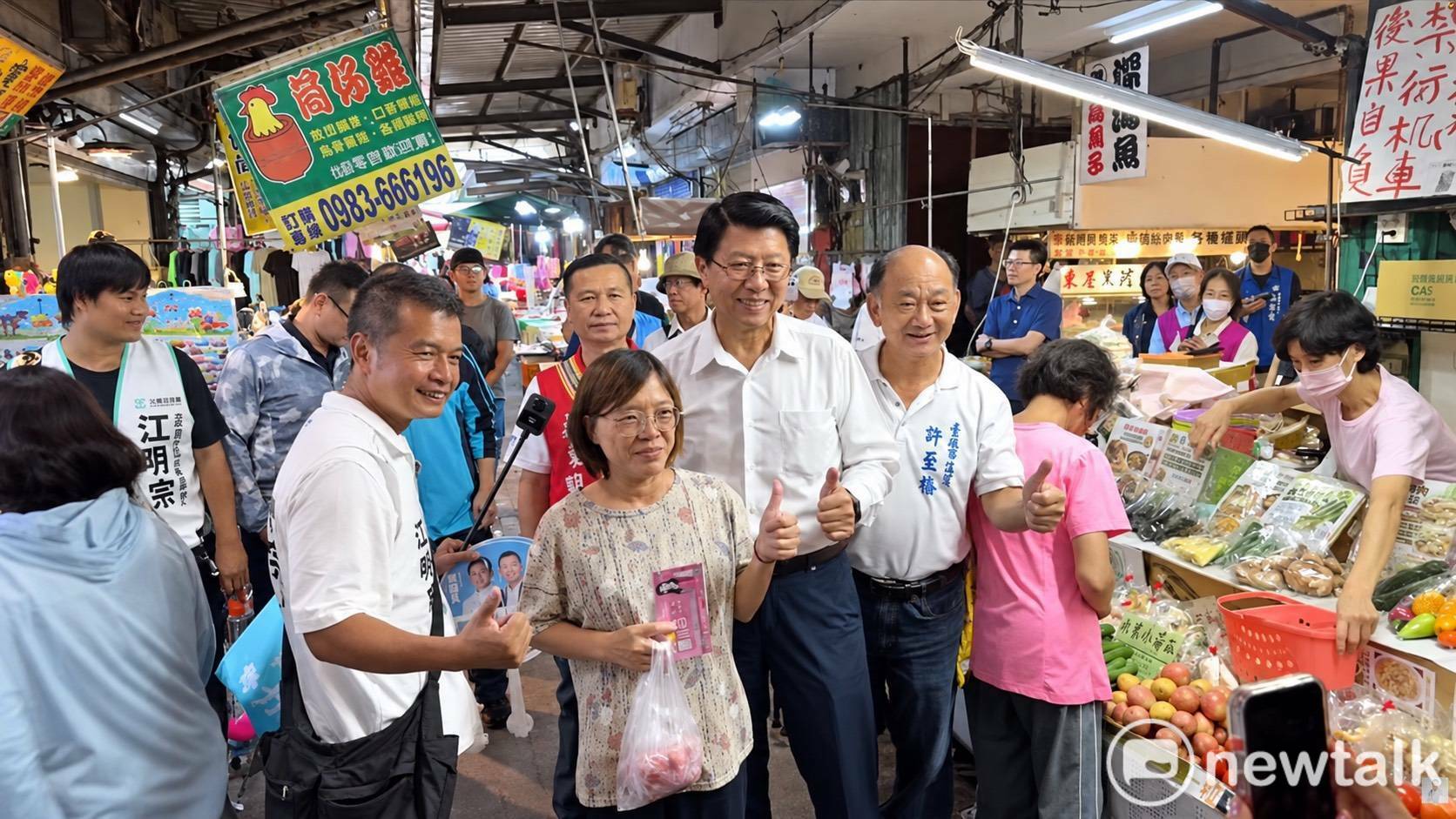 謝龍介延平市場掃街受熱情歡迎 籲改善停車交通執法應符合比例原則