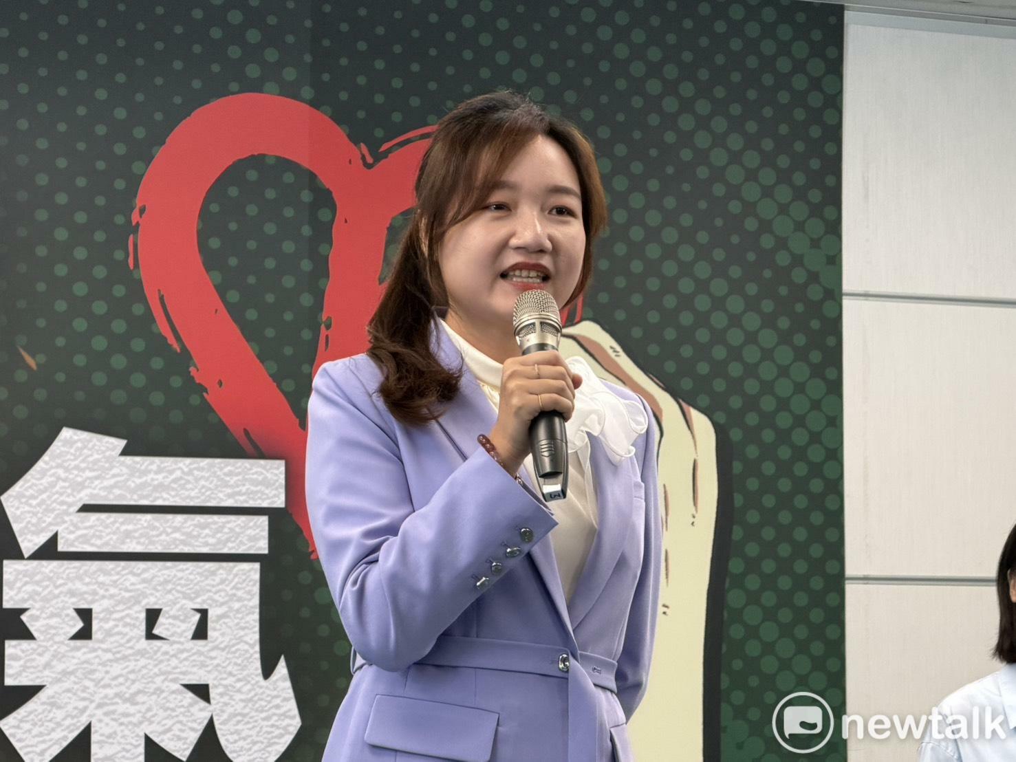  民進黨草屯鎮長參選人張媛婷。 圖：高逸帆／攝 