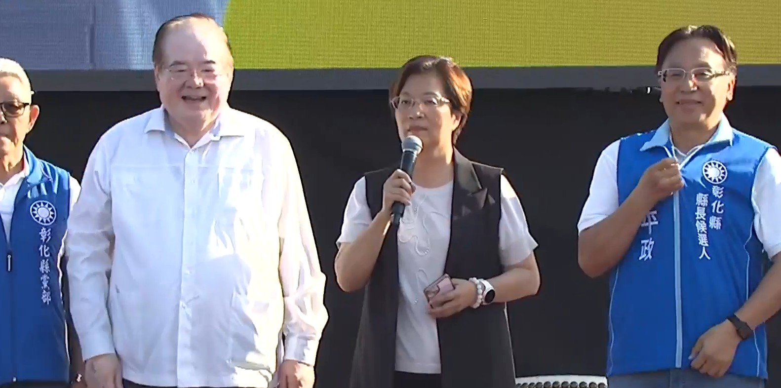 王惠美現身藍營造勢掀關注!喊挺核電卻不談魏平政「握手就走」